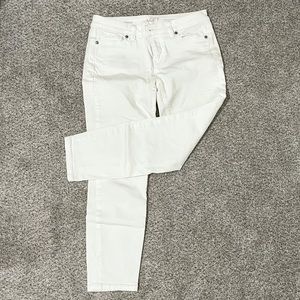 LOFT Modern Skinny White Jeans